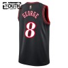 Barn Philadelphia 76ers Tröja Paul George Nike 2025-26 Classic Edition Svart Swingman